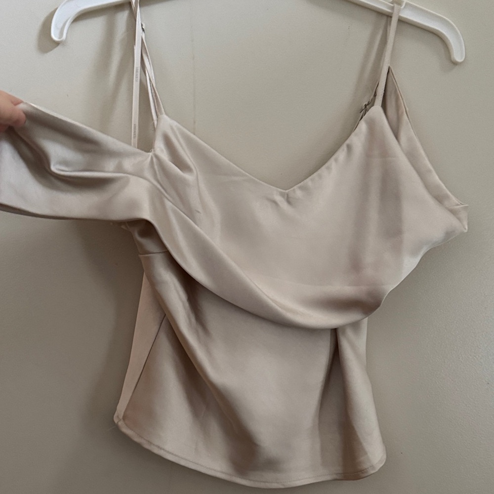Forever 21 Cream Satin Camisole Top